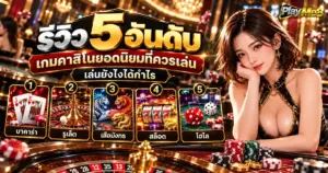 5 อันดับเกมคาสิโนยอดนิยมที่ควรเล่น
